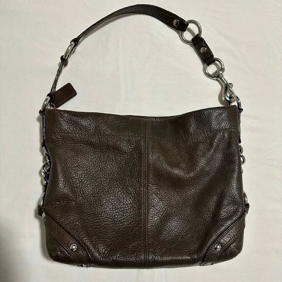 Coach Carly Brown Leather Bag - Picture 3 of 17